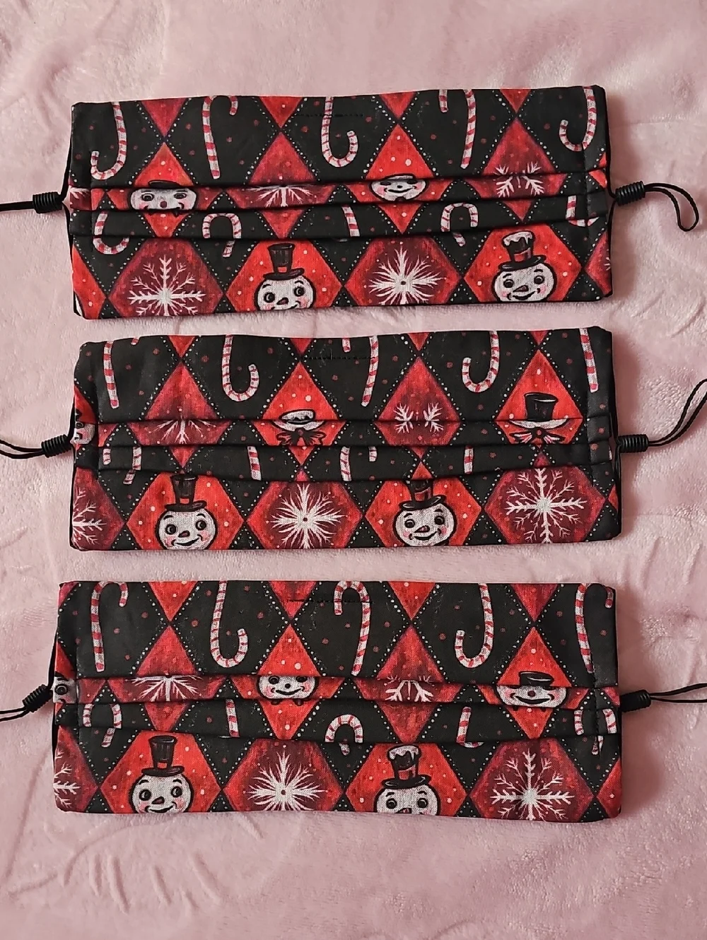 Holiday Snowman Cotton Face Masks - Johanna Parker (Set of 3)